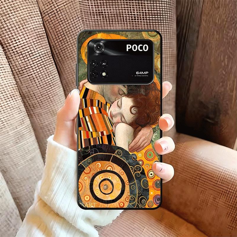Kiss By Gustav Klimt Art Soft Phone Case for Xiaomi Poco X5 X6 X7 X8 Pro Max X3 F7 F8 Ultra M8 M7 M6 M5 Redmi 15 15C 14C 13C 12C