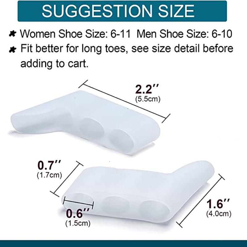 Three Hole Little Toe Separator Toes Protector Foot Care Tool
