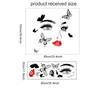 Beauty Female Face Wall Sticker Decal Beauty Studio Wallpaper Cosmetic Makeup Wall Art Sticker Mural Removable Salon Decoration