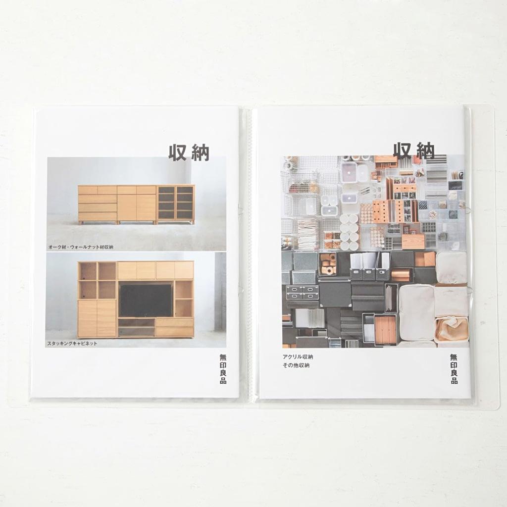 MUJI Polypropylene Soft Film Clear 60 NCE16A1A Holder, Semi-Transparent, A4, Pockets,