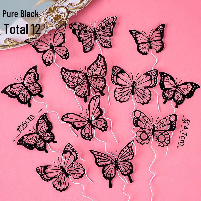 3D Fantasy Butterfly Birthday Cake Decoration Ornament