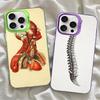 Medical Human Anatomy Phone Case For IPhone 16 15 14 13 12 11 Pro Max X XR XSMAX 8 7 Plus Matte Shockproof Back Cover