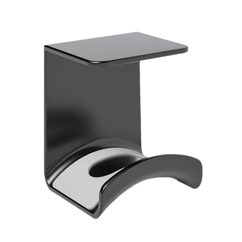 Headphone Stand Hanger Under Desk/Wall Mount Hook Storage Rack for Office and Home Space Saving Bracket White/Black