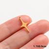 6Pcslot Real Gold Plated Space Alien Pendants Astronaut Sun Moon Star Charm Stainless Steel Charms For Jewelry Making Supplies