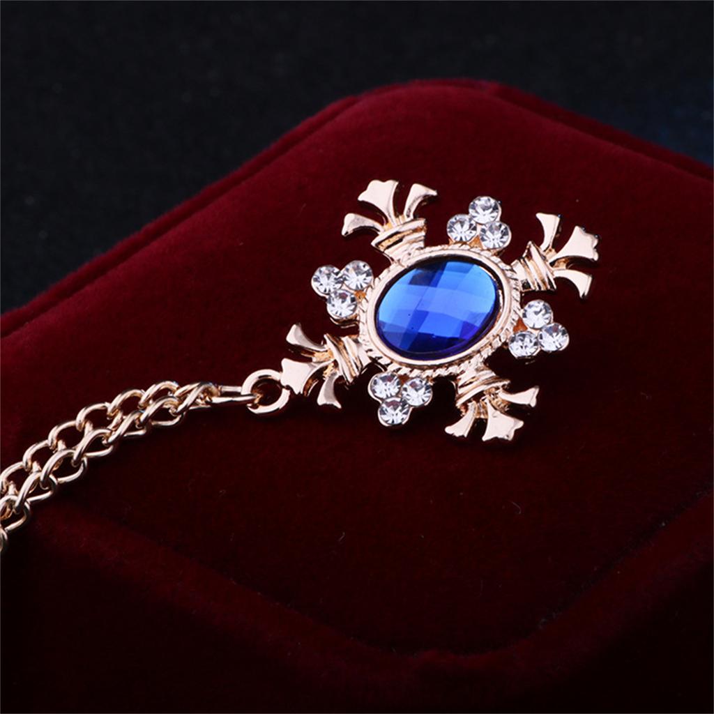 Elegant Tassel Rhinestone Cross Collar Pin For Shirts Fashionable Enthusiasts Suit Shirt Collar Brooch Trendy Jewelry