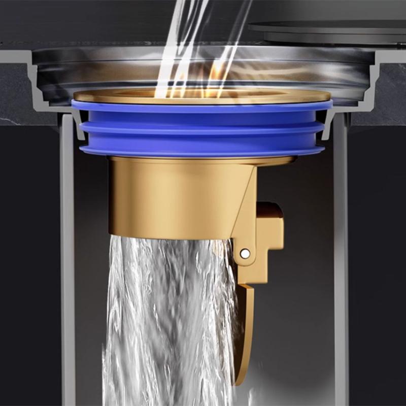 Multiple Styles All-Copper Floor Drain Core Floor Shower Drain Stopper Insectproof Anti-Odor Deodorization Bathroom Toilet Sewer