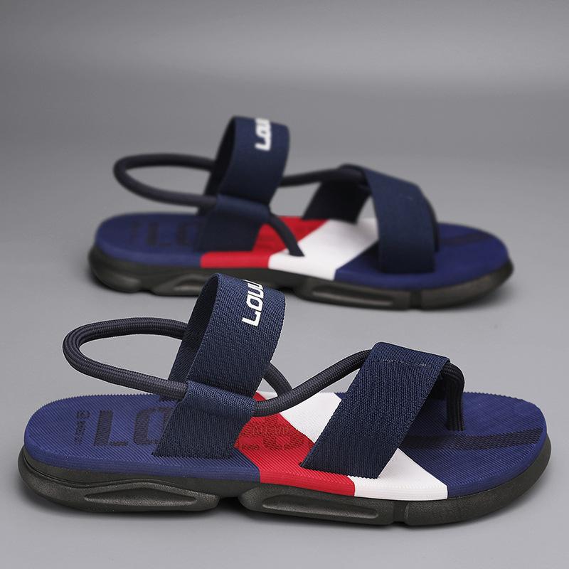 New Men's Sandals Dual Use Summer Men's Wear Thick Soled Sandals Wholesale Trend Beach Shoes D593