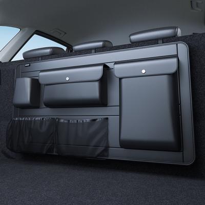 Verstellbare Auto-Aufbewahrungsbox Rücksitz 5 Taschen Kofferraum-Organizer Mehrzweck PU-Leder Autositz-Rückenlehnentaschen mit Netztasche