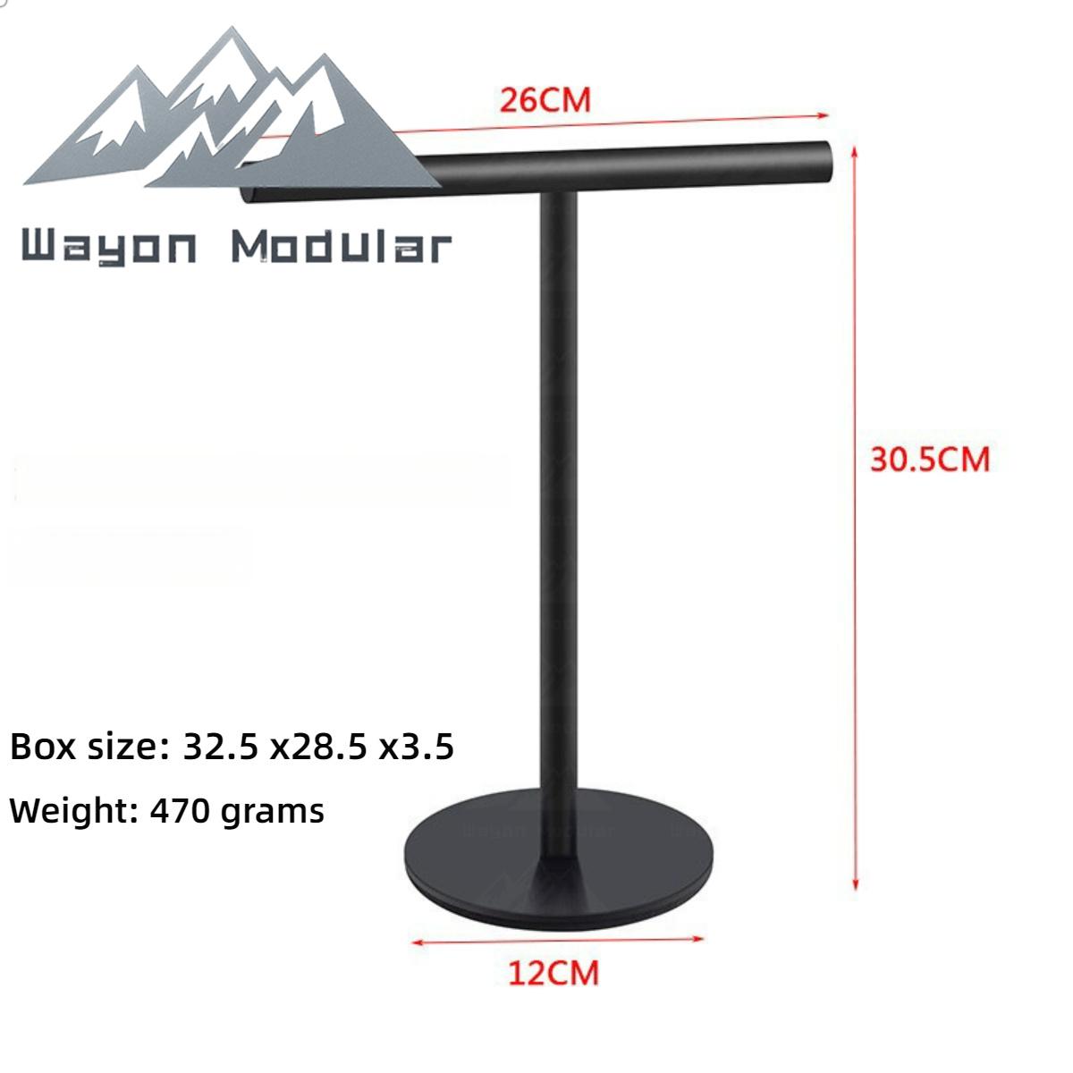 Wayon Stainless Steel Towel Racks for Bathroom with Standing and Wall-Mount Options чёрный