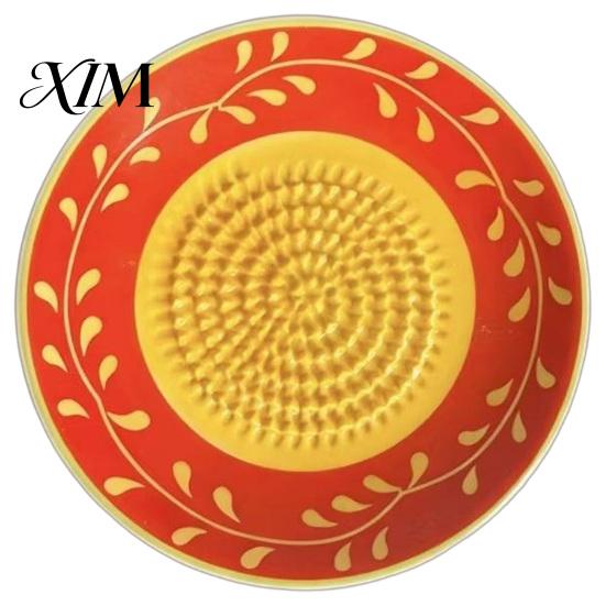 Wielofunkcyjna tarka do przecierów owocowych Ceramiczna tarcza do mielenia imbiru i czosnku, Tarka z ostrymi ząbkami, Łatwa do czyszczenia ręczna maszynka do mielenia dodatków żywnościowych