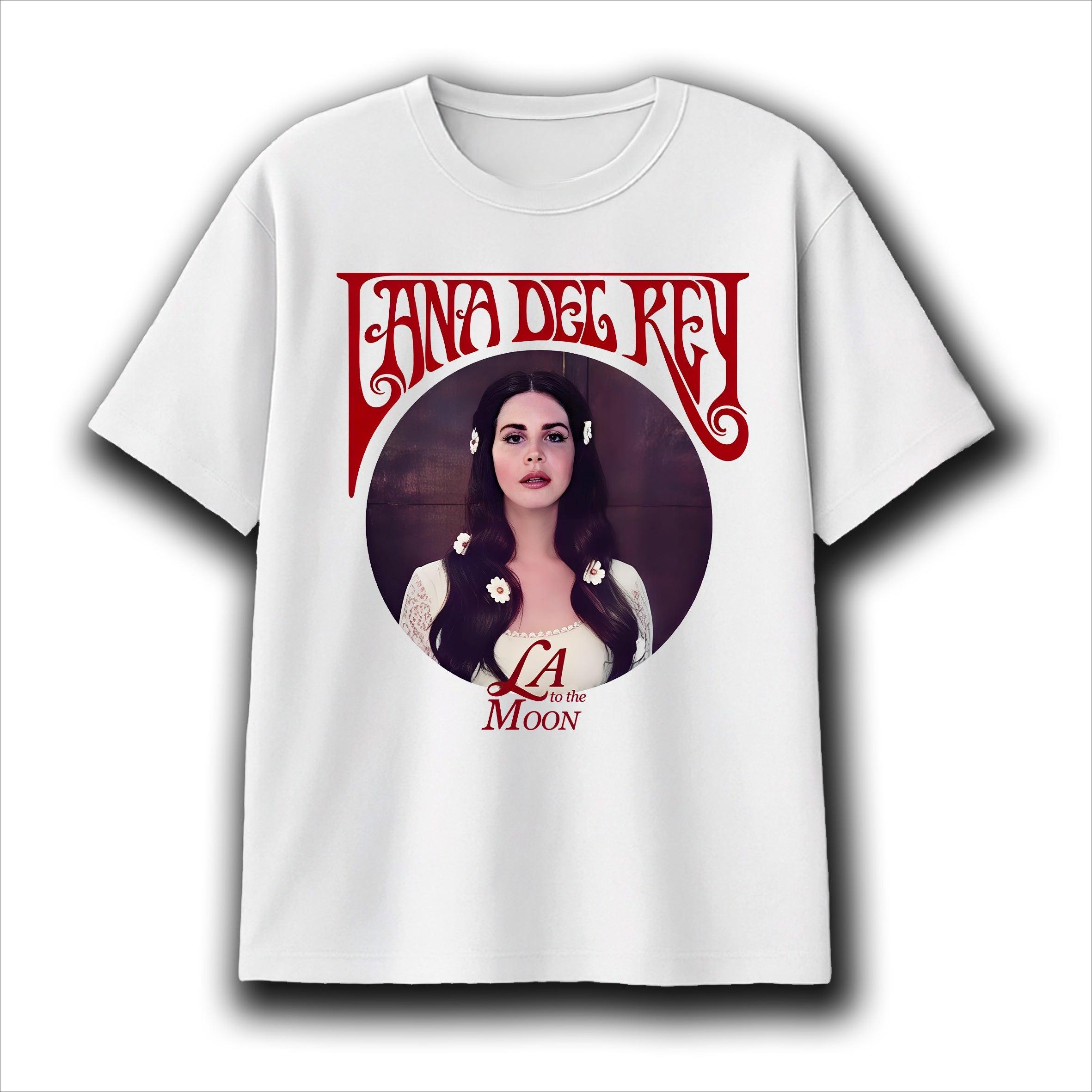 Lana Del Rey La To The Moon Graphic TShirt Unisex Unisex Streetwear Cotton Retro Pop Music Aesthetic Fan Merch Tee Tops L
