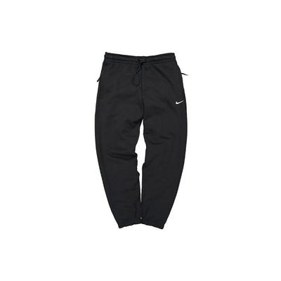 Besticktes Logo Fleecegefüttert Lässige Sport Jogginghose Herren Hosen Schwarz AV8279-010