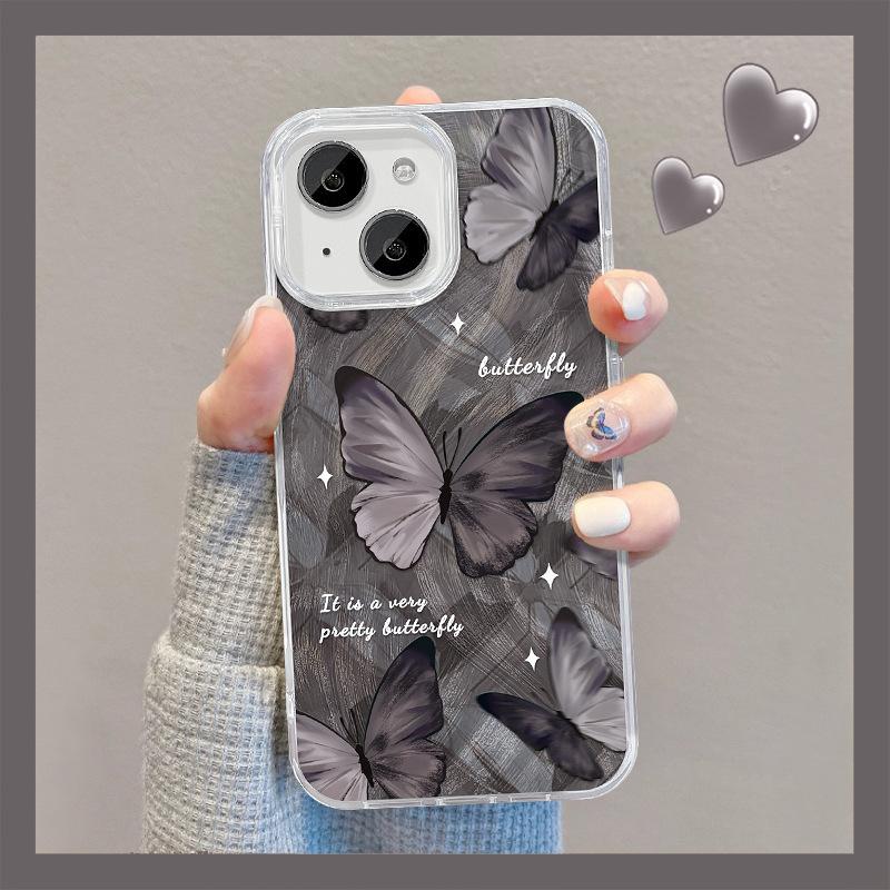 

Подходит для Huawei Mate60pro Чехол для мобильного телефона Vivos18 Dark Butterfly Невидимый кронштейн Oppo Feather Yarn Xiaomi 14 Redmi Note 9 Pro