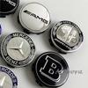 Hub Cap 4PCS 75mm*68mm Car Emblem Wheel Hub Center Cap Sticker Rim Badge Cover For Mercedes Benz GLE63 CLS63 GLC63 W204 AMG Stickers