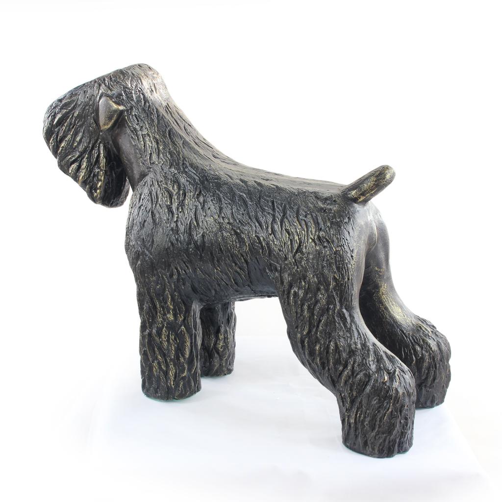 Czarny Terier Rosyjski, Russian Black Terrier - Statuetka Psa W Naturalnym Rozmiarze, Figura W Skali 1:1, Posąg Do Ogrodu Marki Art-Dog