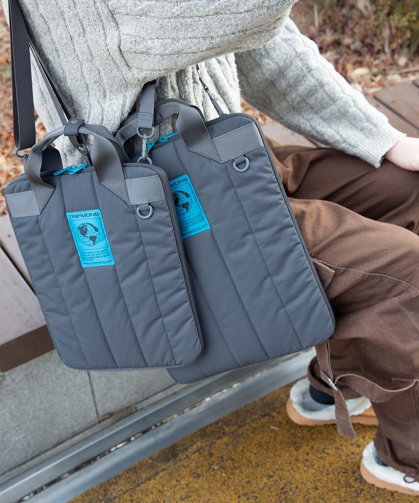 Playian Tripmong Cade Laptop Bag (S)Gray [Tm251Bg009Dg][Musinsa]