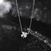 Lucky Four-Leaf Clover Necklace - Women's Unique Design, Sophisticated Luxury Leaf Lockbone Chain, Premium Quality