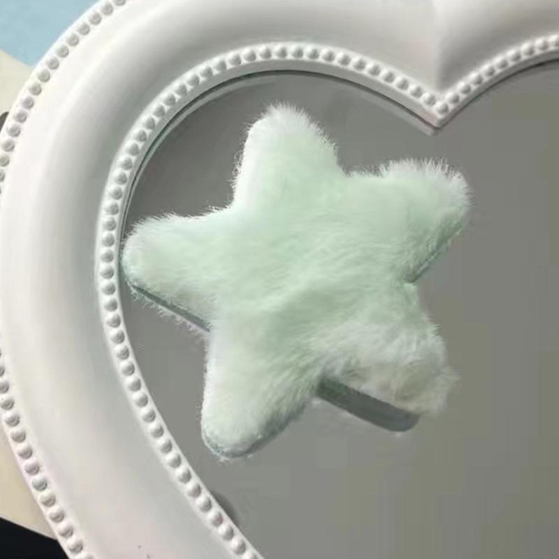 2 Pcs Bride Furry Hair Clip Sweet Girls Star Hairpin Women Girls Kids Headress