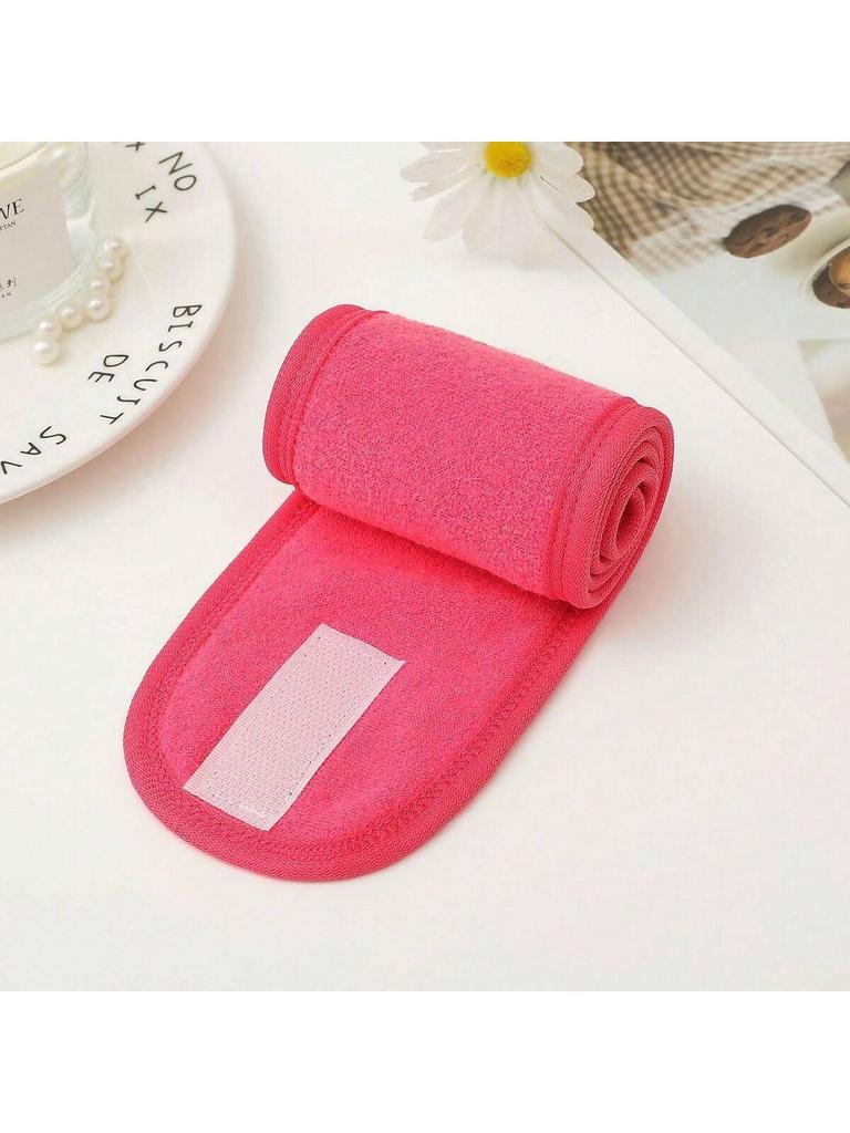 Women's Double-Layer Velcro Hair Band, Soft Stretch Headband for Face Washing & Makeup