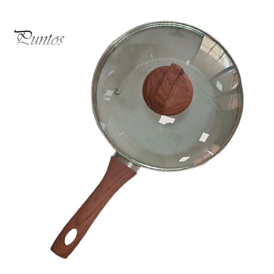 

Сковорода с антипригарным покрытием и крышкой, не содержит бисфенол А, легко моется, прочная сковорода для яиц с термостойкой ручкой, кухонная утварь L