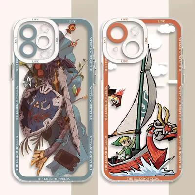 Gra The Legend of Zelda Etui na Telefon Dla iPhone 16 15 14 13 12 11 Pro Max XS X XR 7 8 SE Link Mipha Pokrowiec