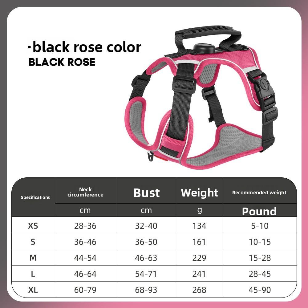 Pet Nylon Reflective Harness With Leash For Small Dogs And Puppies