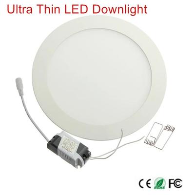 1 teile/los Dimmbare ultradünne 3 Watt/4 Watt/6 Watt/9 Watt/12 Watt/15 Watt/25 Watt LED Deckeneinbaudownlight-gitter/Schlanke Runde/Quadratische Platte Licht