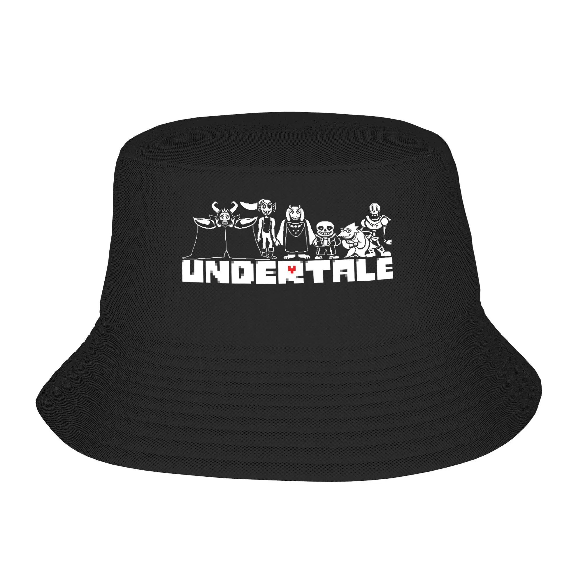 

Панама Undertales Хип-хоп Рыбацкие Кепки Для Мужчин Женщин Ретро Охотничьи Кепки с Козырьком Портативные Индивидуальные Кепки Своими Руками One Size