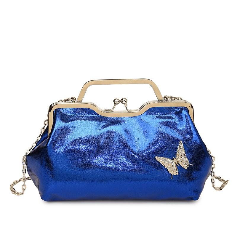 Women's Evening Bag Gold-colored Clutch Shoulder Chain Bag Crossbody Bag Fashion