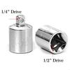 Chrome Plated Socket Adapter Reducer Stainless Steel Ratchet Sockets To 1/4" 1/4" To for Craftsman Wrench