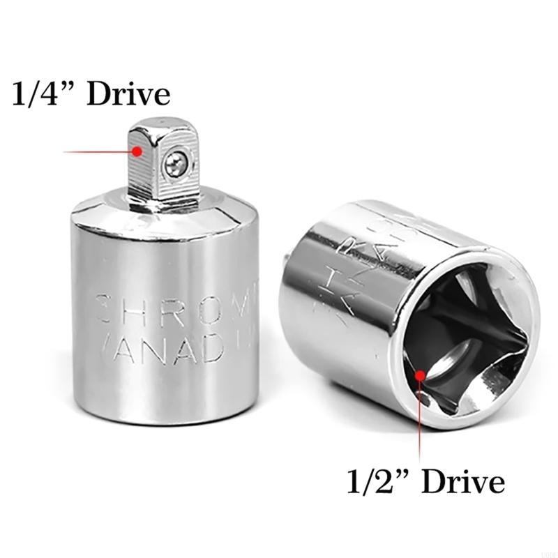 Chrome Plated Socket Adapter Reducer Stainless Steel Ratchet Sockets To 1/4" 1/4" To for Craftsman Wrench