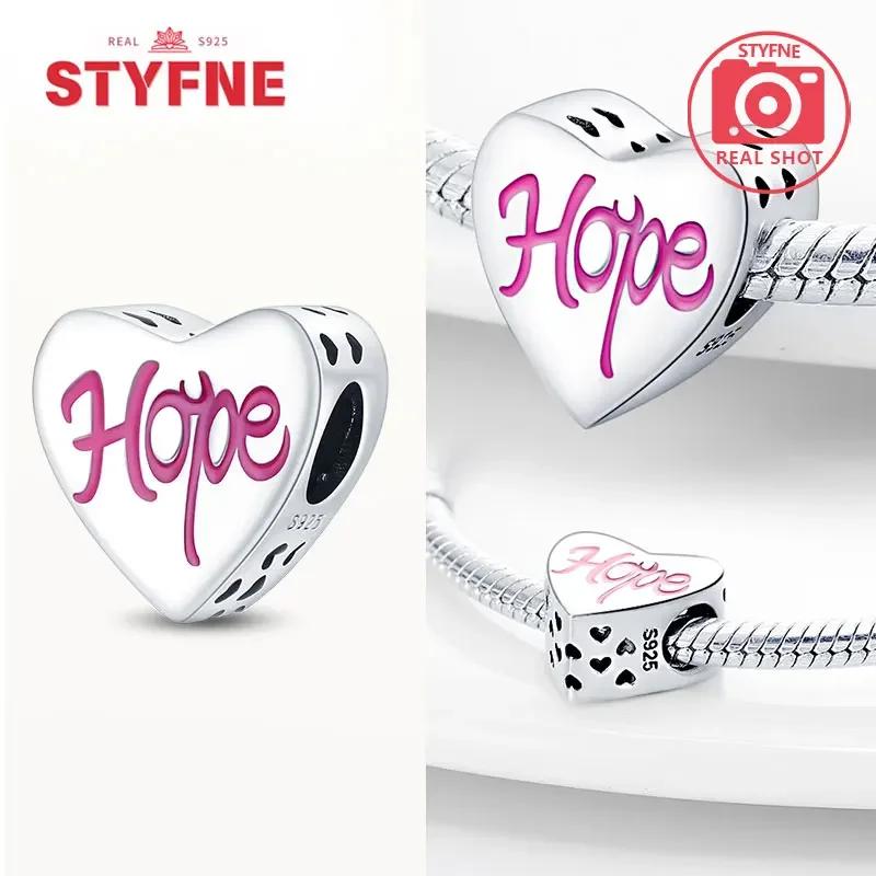 Copperromantic Heart Series Charms Hope Lovecopper Beads Fit Original Bracelet Diy Fine Jewelry Gifts For Women Making