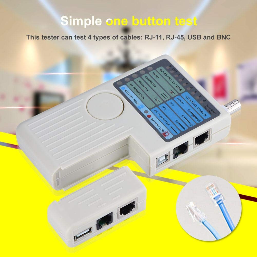 Urmăritor Cablu LAN Rețea Tester Cablu Rețea Cablu LAN Richer-R Tester RJ45/RJ11/USB/BNC, Detector, Tester Multifuncțional,