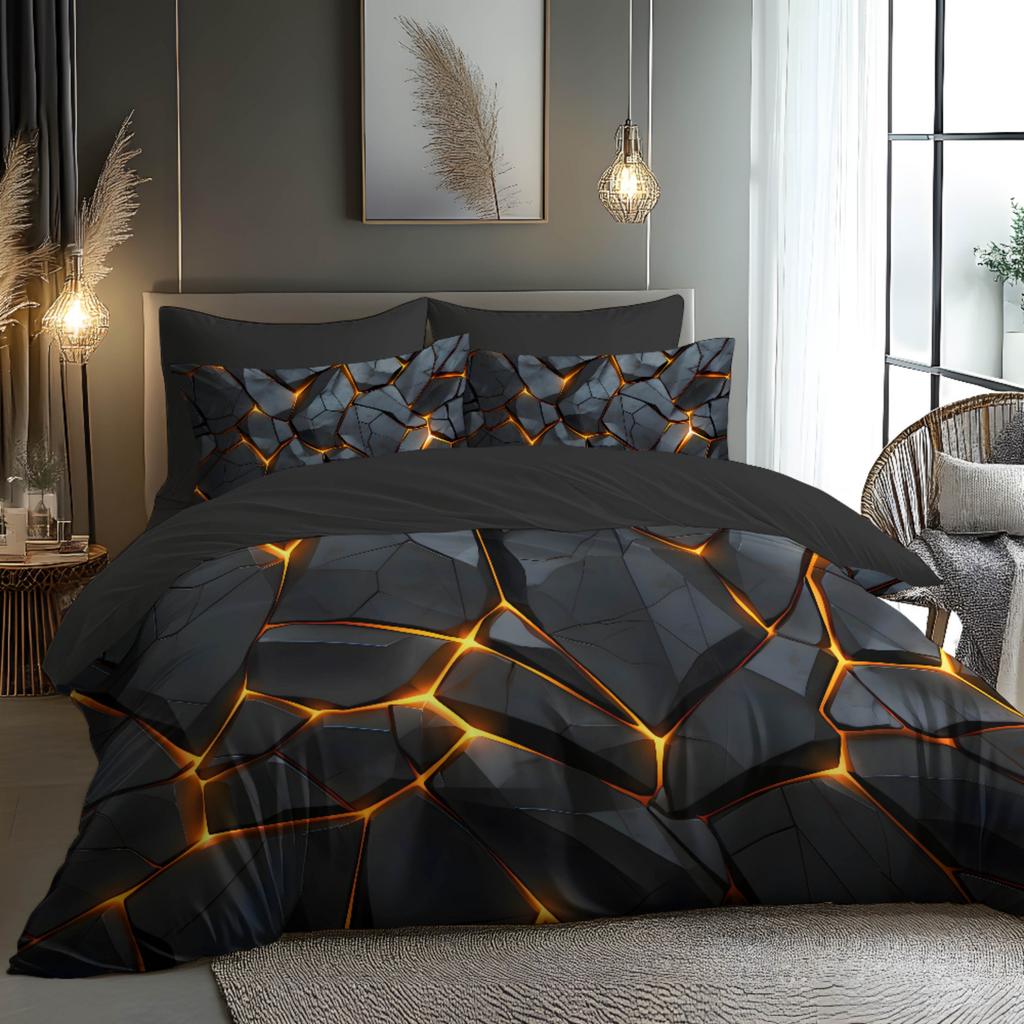 3D Digital Printed Super Soft Brushed Quilt Cover Set With 2 Pillowcases For Bedrooms And Els King Size Queen Size Full Size