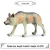 Cross-border Wild Animal Model: Prairie, Brown, Snow, Predator Wolves & Cub Educational Display Toy