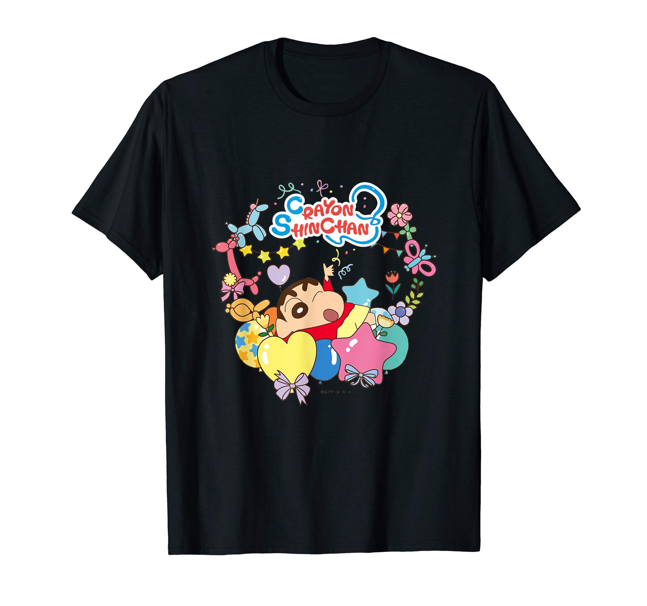 

Crayon and Balloon Party Time Shin-chan Shin-chan T-shirt чёрный