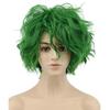 HAIRJOY Synthetisches Haar Damen Herren Fluffy Kurzer Bob Lockig Grüne Perücke Cosplay Anime Perücken