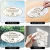 2 Pack Please Remove Your Shoes Sign 8 × 4 Inches White Acrylic Self-Adhesive Waterproof Fade Resistant Welcome Signage for Home Front Door Office