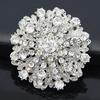 Exquisite Rhinestone Alloy Brooch Women'S Fashion Creative Diamond-Encrusted Large Flower Brooch High-End Brooch