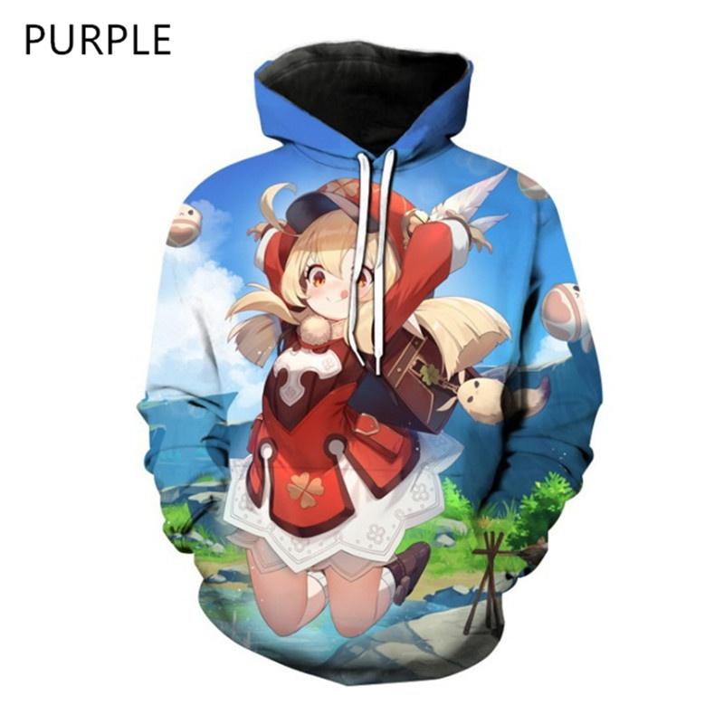 Nova MODA Moletom com capuz feminino/masculino Genshin Impact estampado moletom esportivo casual