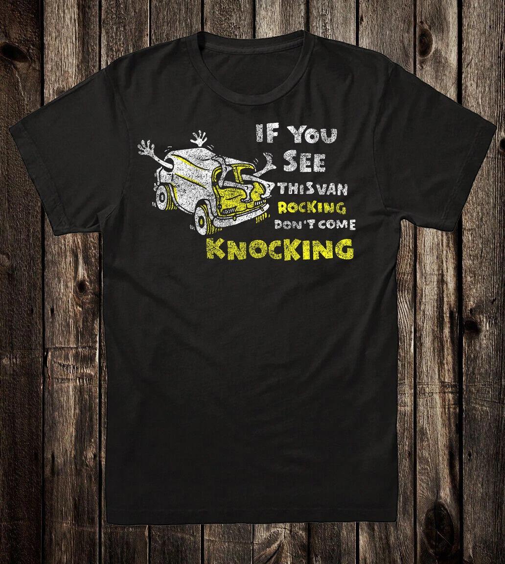 

Retro T-shirt 70 s Art This Van Rocking Don t Come Knockin Vanner Hot Rod 3XL