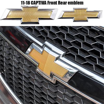 1ks ABS Auto Přední logo mřížka Zadní nárazník zadní dveře kufr Znak nálepka styling Příslušenství Pro 11-18 CAPTIVA