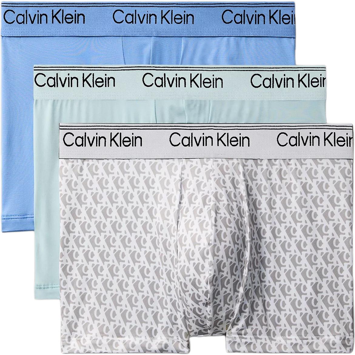 

Calvin Klein Letter Comfort Moisture Wicking Boxer Briefs 3 Pack Men Underwear NB2570-VTG M