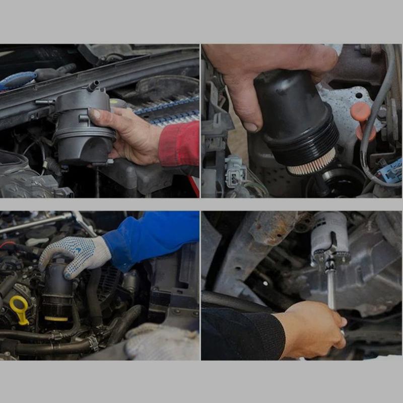 Klíč na olejový filtr pro automatické opravy automobilů, nastavitelný obousměrný klíč na demontáž olejového filtru, nástroje pro opravu automobilů 60-120 mm