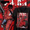 2026 Summer Akira Kaneda Red Motorcycle Retro Anime Unisexga Graphic Black Tshirt Unisex Oversized Y2k Streetwear Cotton Tee