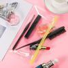 50Pcs Transparent Zip Envelope Plastic Envelopes Pocket Pencil Case Reusable File Bill Document Bag Matching A6 Sheets for Schoo