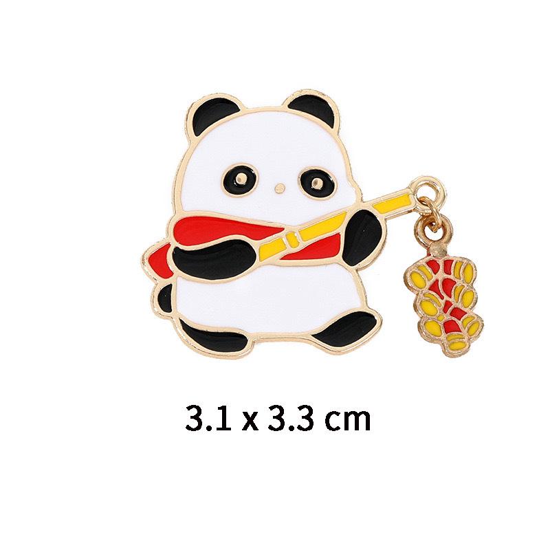 Cartoon Japanese-Style Animal Brooch: Cute Kitten, Rabbit, and Little Fox Metal Badge for Backpack or Clothing Accessory