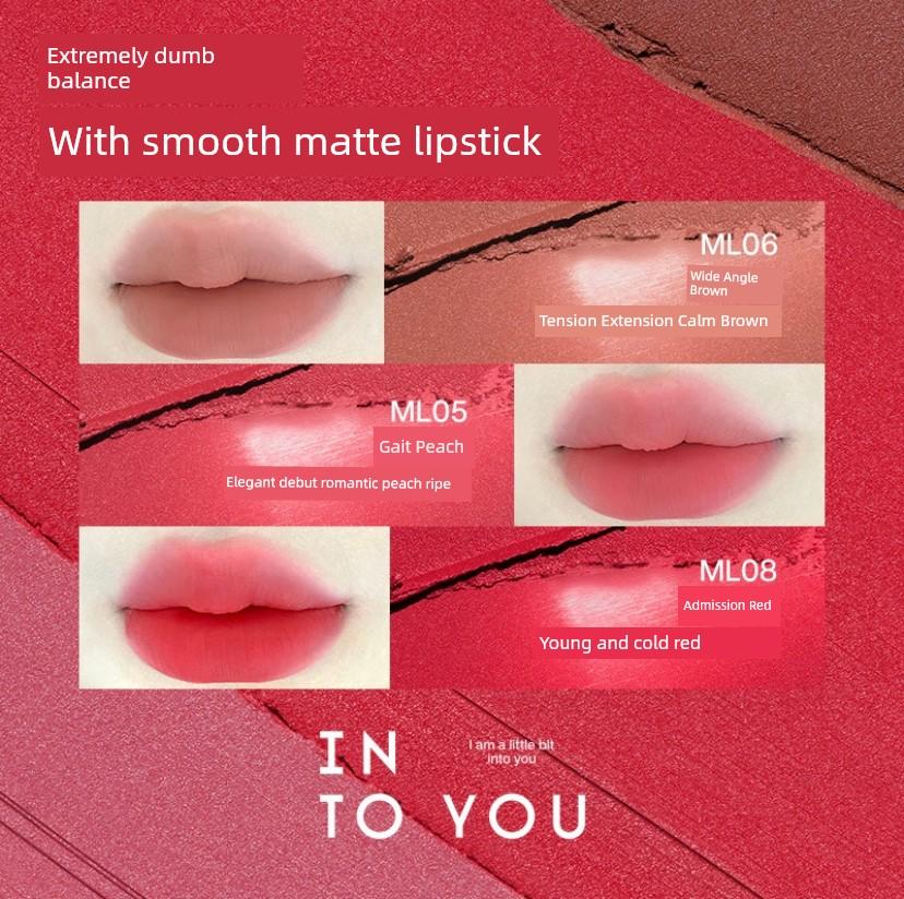 Into You Matte Lipstick Matte Velvet Pink White Women's Persistent Cream Official Authentic Products