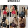 Niche Design Handbag Bag Women's New Fashion Bow Small Square Bag Commuter Shoulder Armpit Bag