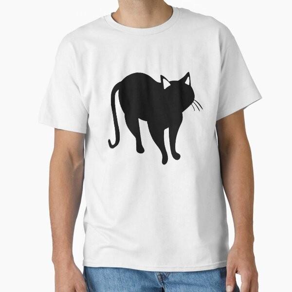 Cat Black Silhouette Classic TShirt Made In UsaAus TShirt S2xl